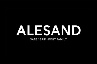 Alesand: A Versatile Sans Serif Font for Modern Web Design