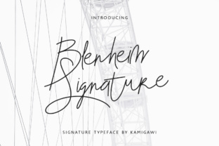 Blenheim Signature: The Classy Script Font for Modern Branding