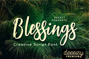 Blessings Brush Script Font for Handmade Branding