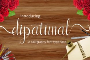 Dipatunal: A Modern Script Handwritten Typeface for Editorial Design
