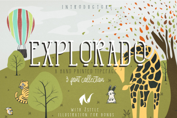 Explorado: A Whimsical Script Handwritten Font for Creative Displays