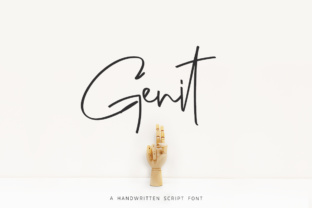 Genit Script Font Review for Minimalist Brand Identity
