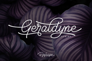 Geraldyne Script Handwritten Font Review for Crafters