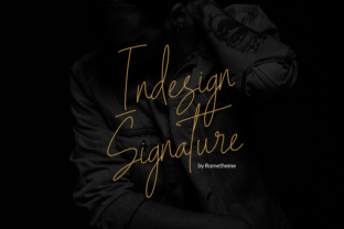 Indesign Signature: A Modern Handwritten Script Font for Elegant Branding