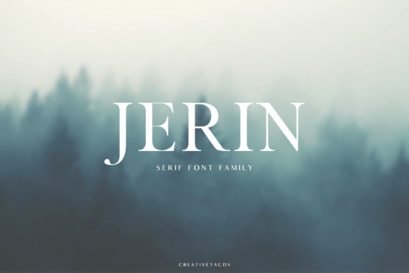 Jerin Serif Typeface Review: A Sleek Modern Font for Brand Identity