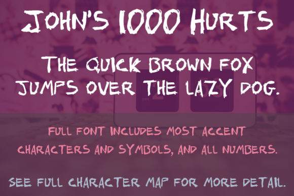John s 1000 Hurts: A Script Handwritten Typeface for Editorial Storytelling