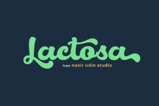 Lactosa: A Sweet Script Font for Handmade Product Branding