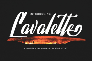 Lavalette Script Handwritten Font for Bold Headlines and Brand Quotes