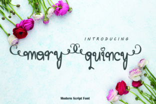 Mary Quincy: A Cutesy Handwritten Font for Feminine Branding