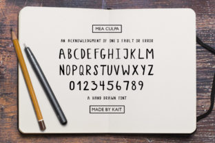 Mea Culpa: A Quirky Handwritten All Caps Font for Bold Branding