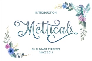Mettical: The Outline Script Handwritten Font for Romantic Web Design