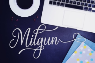 Milgun Script Handwritten Fonts for Elegant Web Design