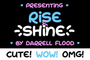 Rise Shine Font: A Cute Hand Drawn Typeface for Playful Branding