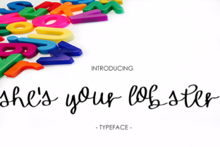 She s Your Lobster: A Relaxed Script Handwritten Font for Casual Brand Identity