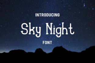 Sky Night Typeface: The Cutesy Serif for Friendly Campaign Design