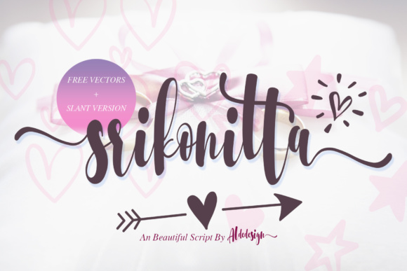 Srikonitta: A Romantic Script Handwritten Font for Captivating Branding