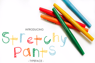 Stretchy Pants Typeface for Vibrant Brand Identity Projects