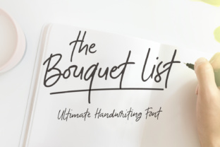 The Bouquet List: A Signature Script Handwritten Font for Editorial Design