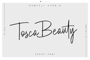 Tosca Beauty: The Elegant Script Font for Authentic Brand Storytelling