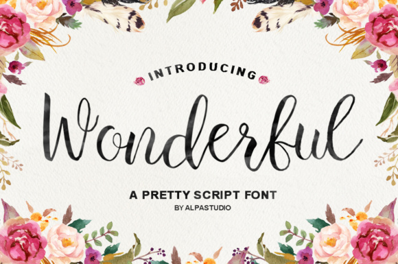 Wonderful Script: A Hand-Brushed Typeface for Modern Digital Branding